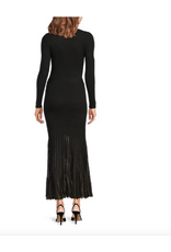 LSLV SWEATER DRESS W/CONTRAST GODET SKIRT