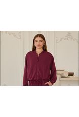 BRUSHED MODAL BOMBER JACKET