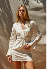 KERRY FRONT TWIST MINI DRESS