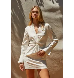 KERRY FRONT TWIST MINI DRESS