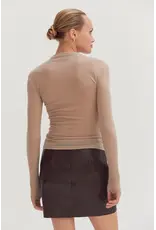 LSLV MOCK NECK BASIC TOP