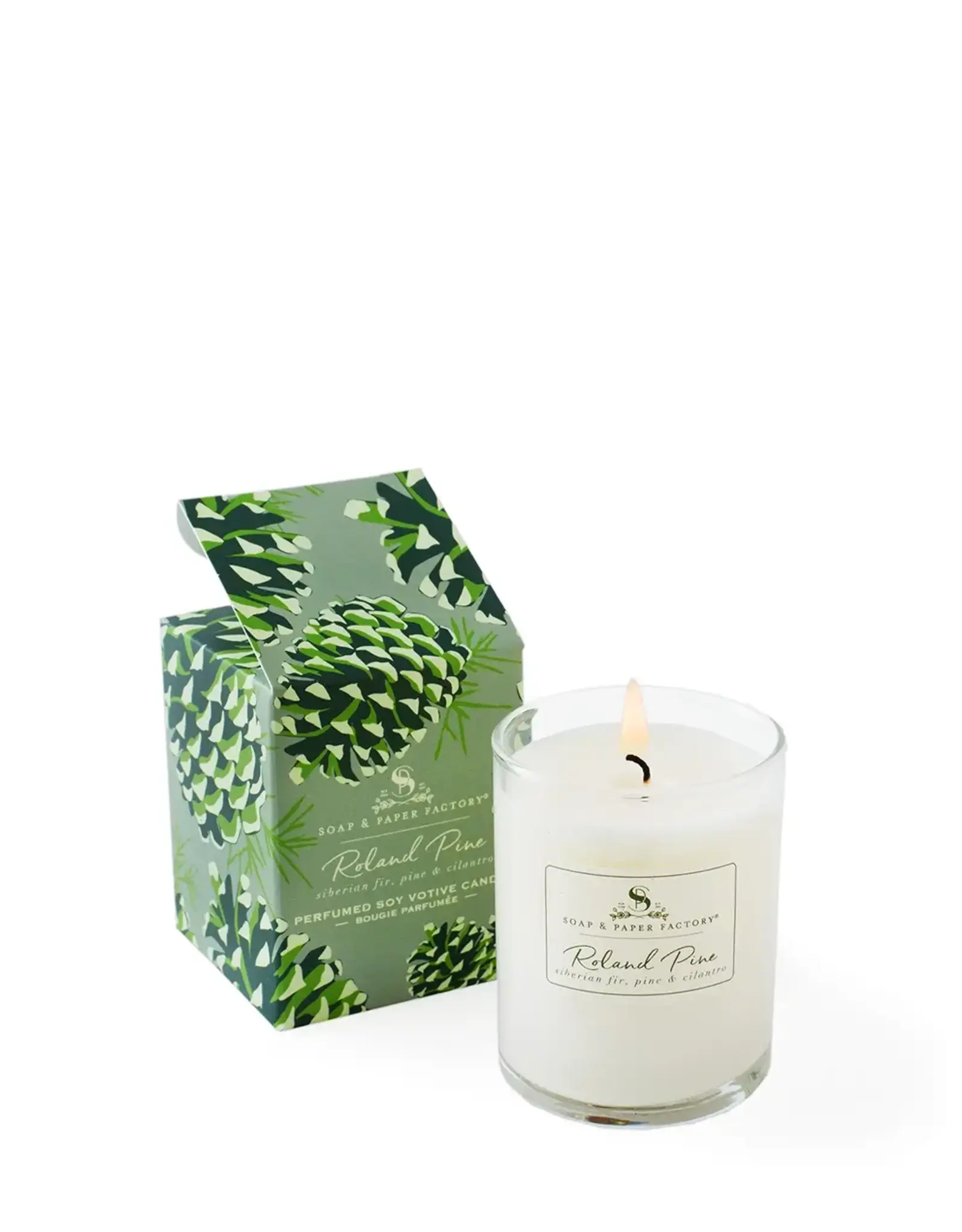 SOAP & PAPER FACTORY ROLAND PINE VOITIVE SOY CANDLE