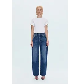 Tate High Rise Bowed Wide Leg