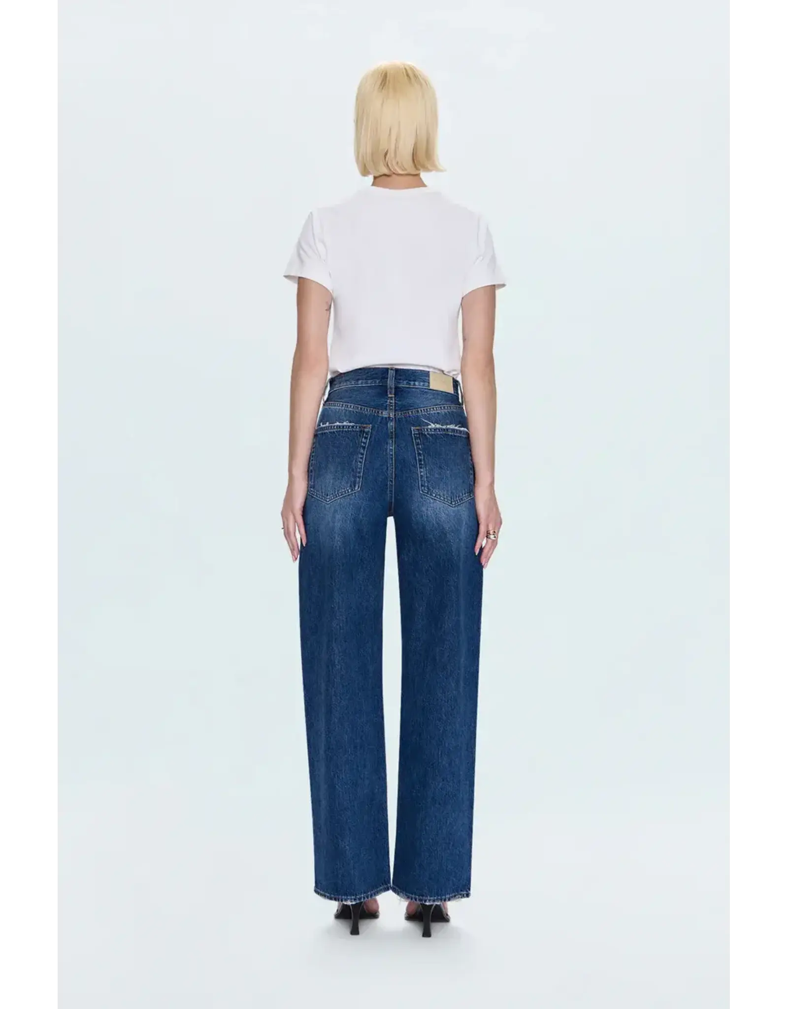 Tate High Rise Bowed Wide Leg