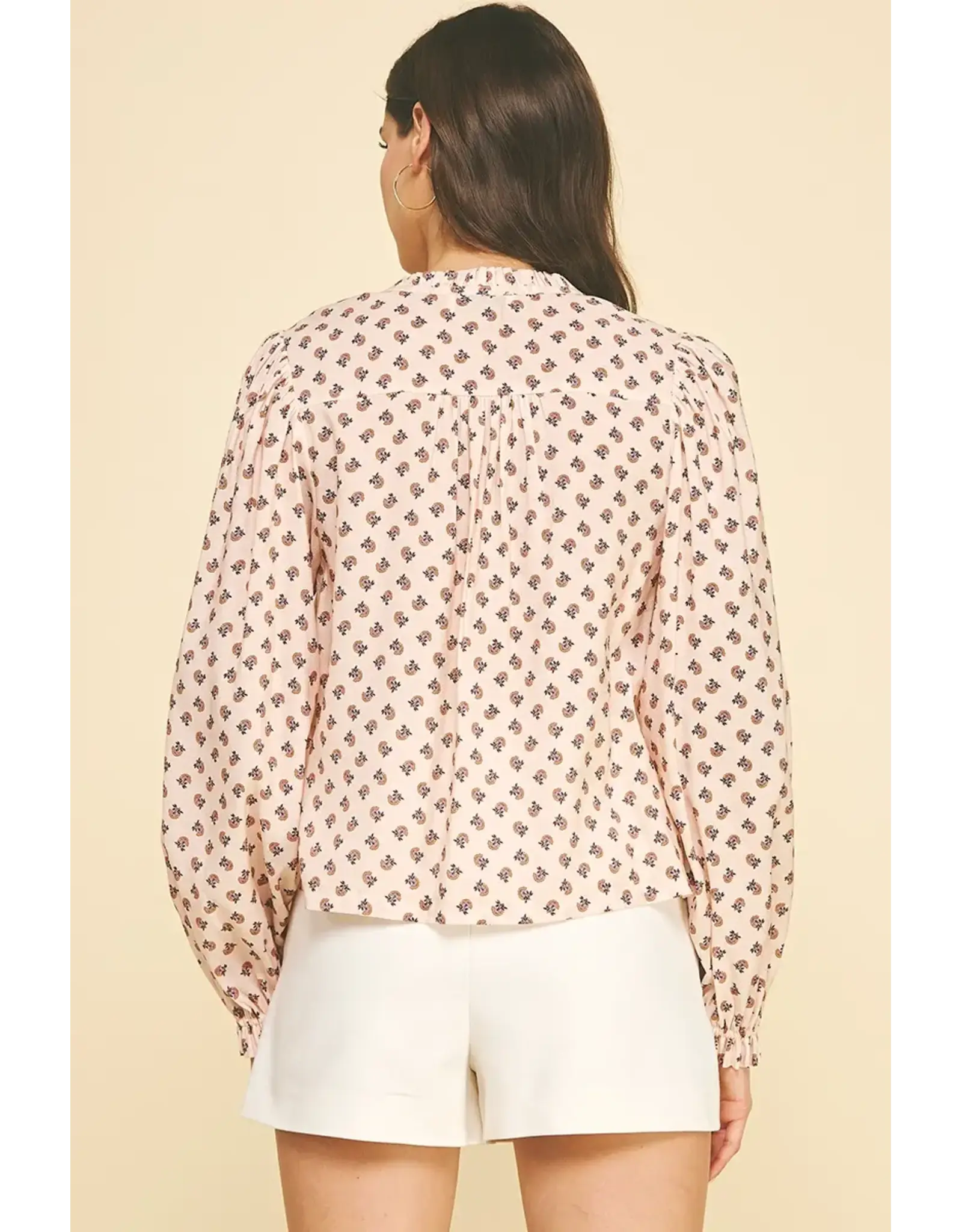 FLORAL BUTTON DOWN BLOUSE