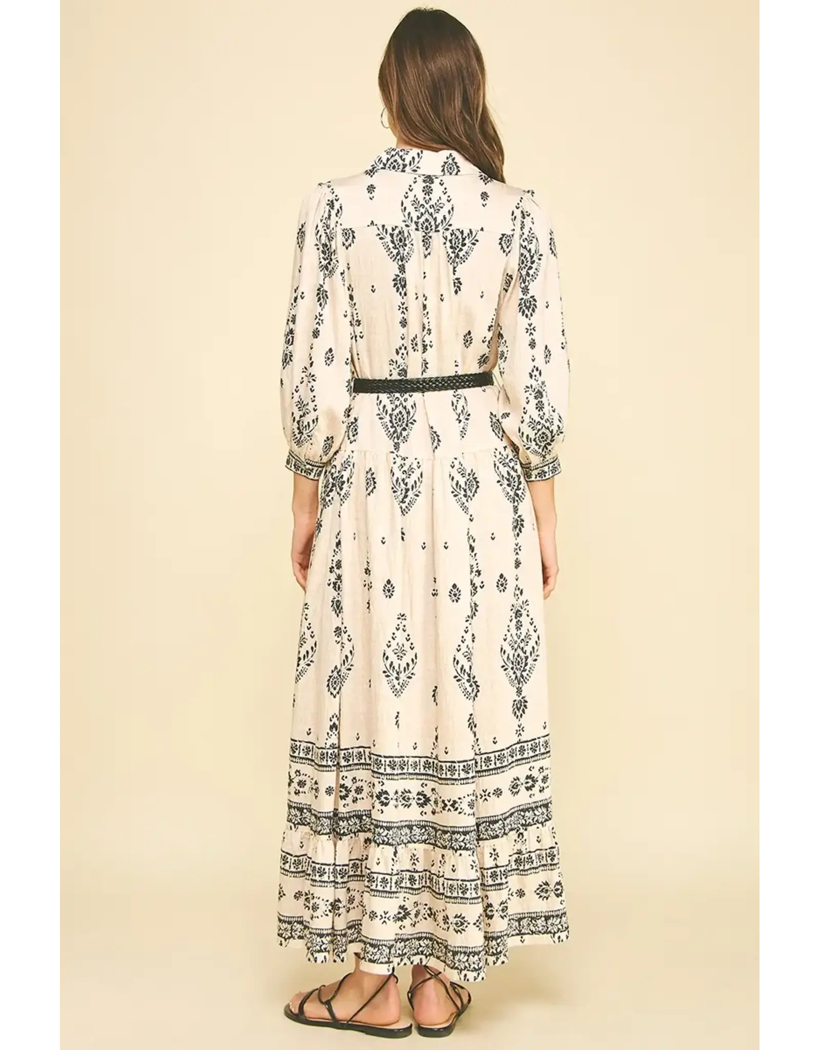 PAISLEY PRINT MAXI DRESS