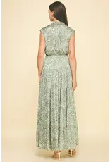 PRINT TIERED MAXI DRESS