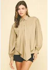 FRONT TIE DETAILED SHIRT