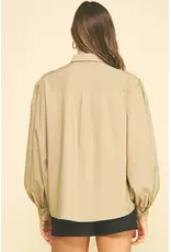 FRONT TIE DETAILED SHIRT