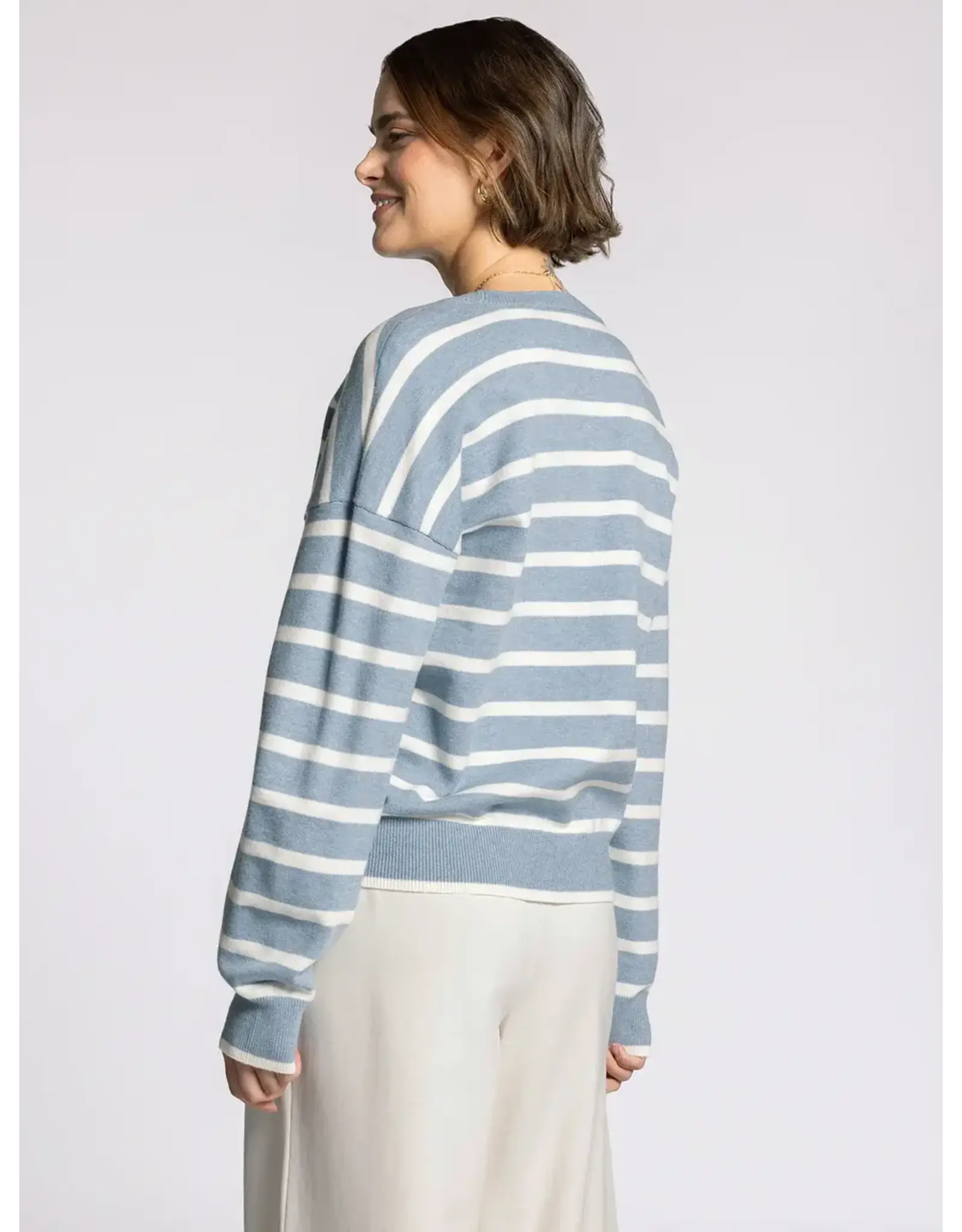 PRESTON SWEATER BLUE STRIPE