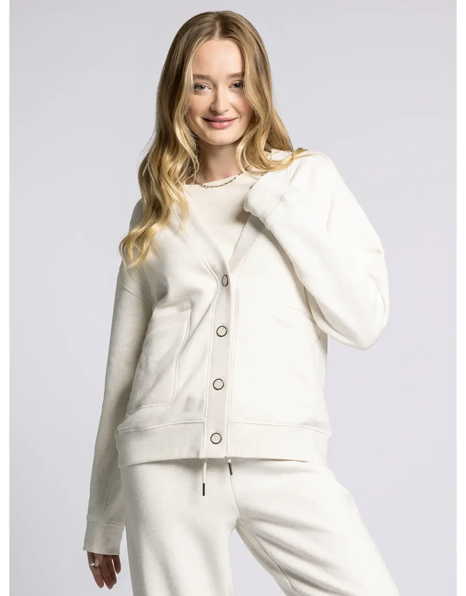 SERENITY FLEECE RELAXED CARDIGAN