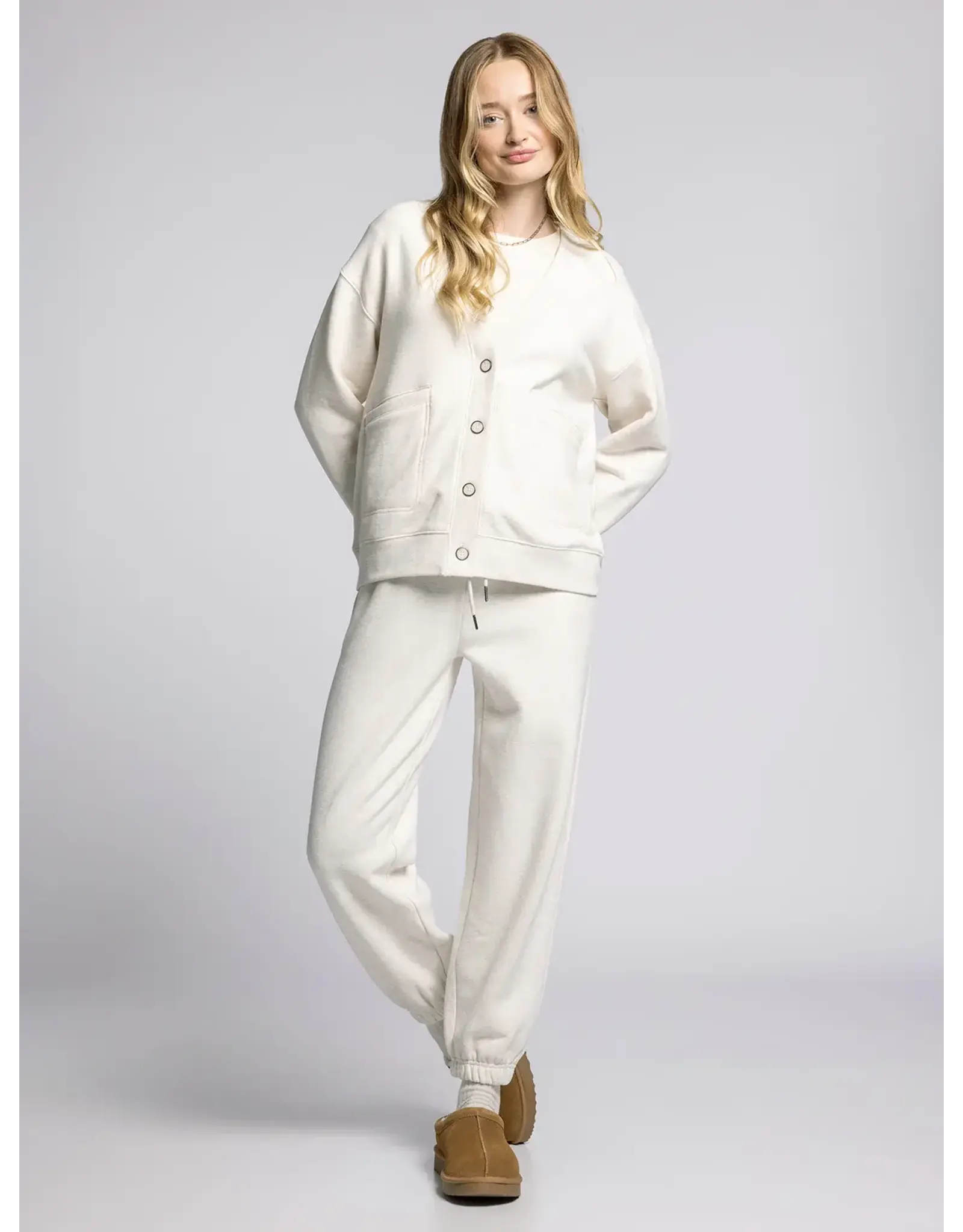 SERENITY FLEECE RELAXED CARDIGAN