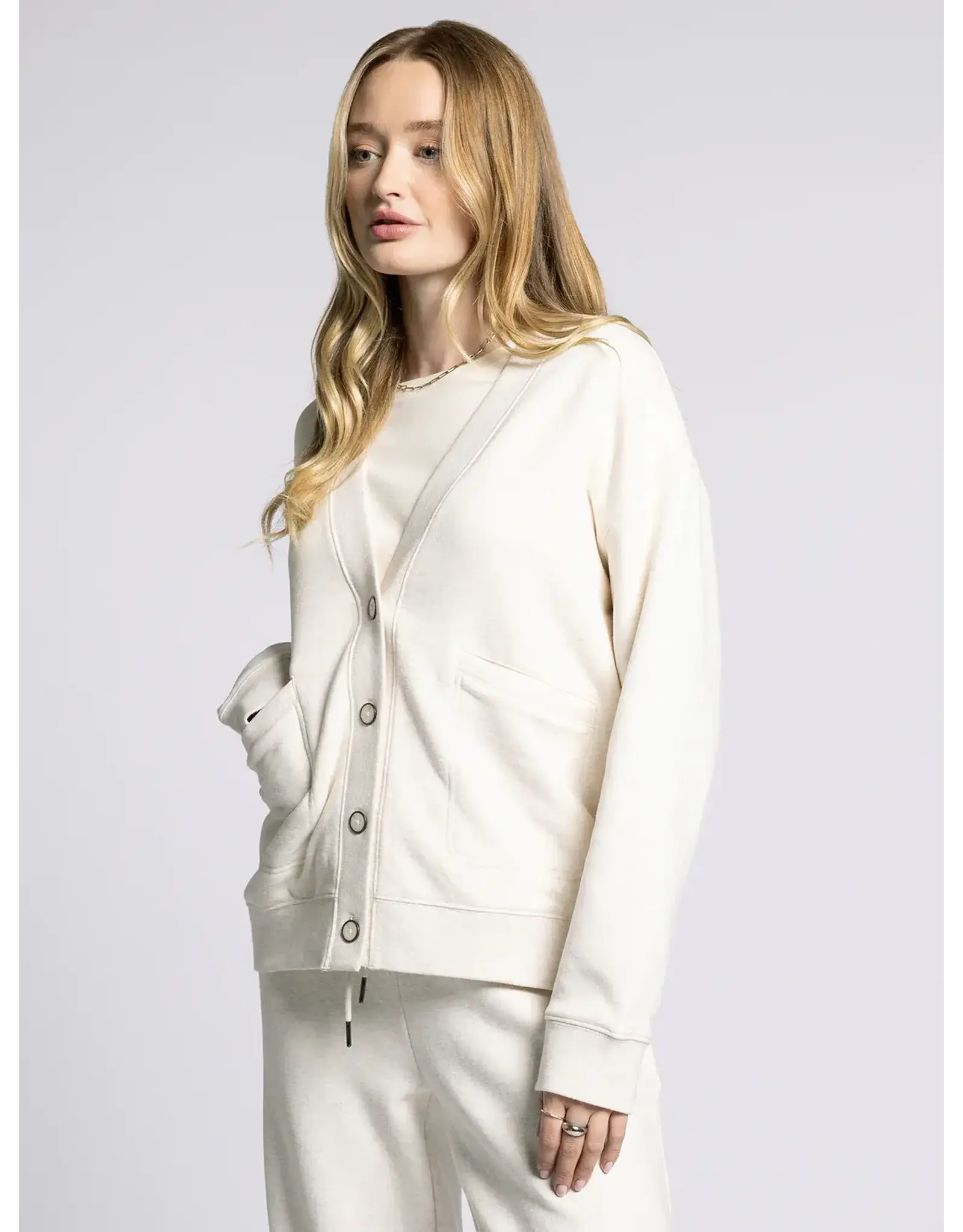 SERENITY FLEECE RELAXED CARDIGAN