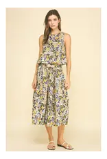 FLORAL PRINT SLEEVELESS TOP