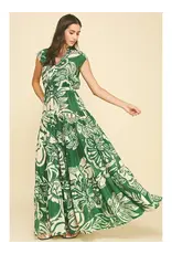 FLORAL TIERED MAXI DRESS