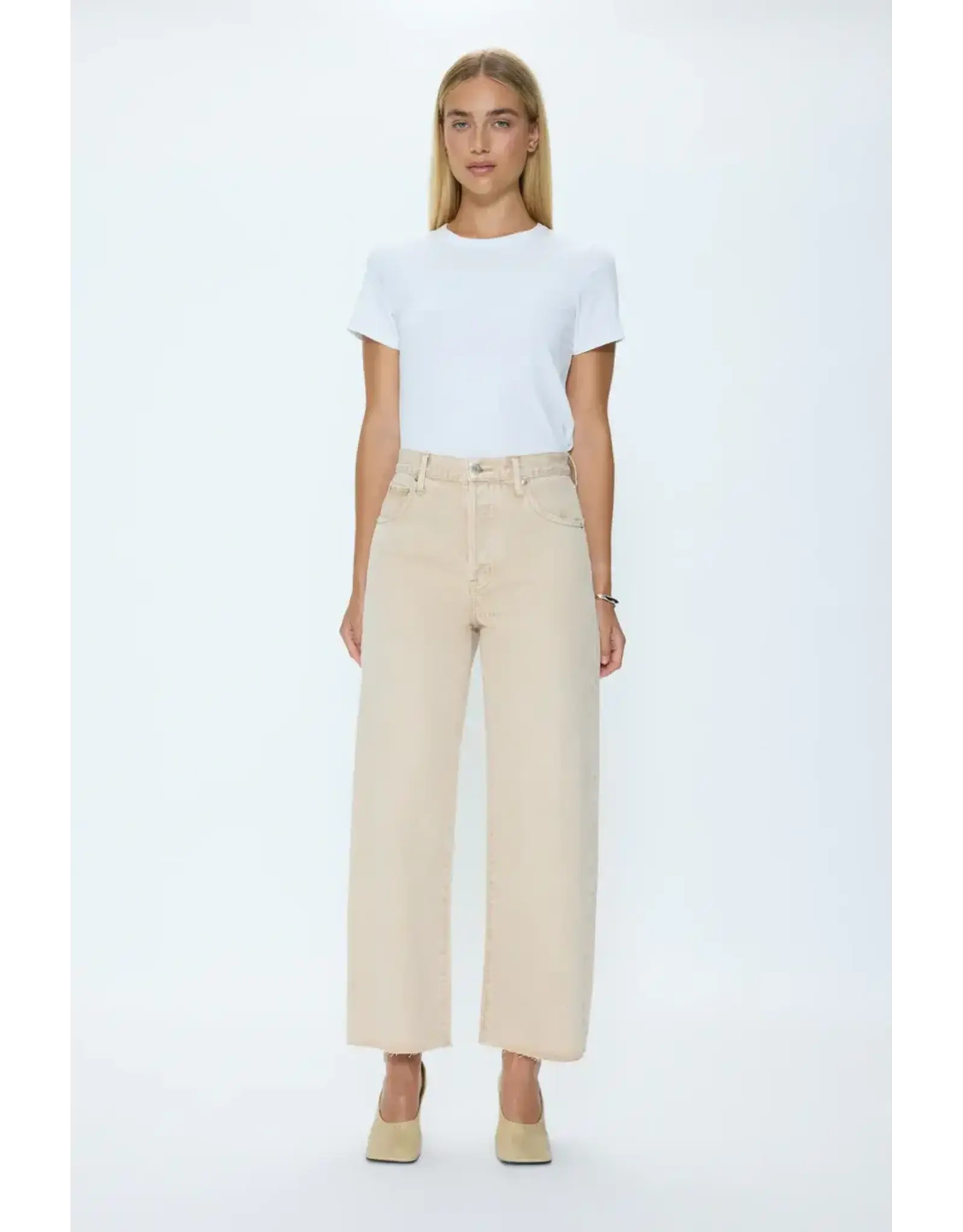 Tate High Rise Bowed Wide Leg