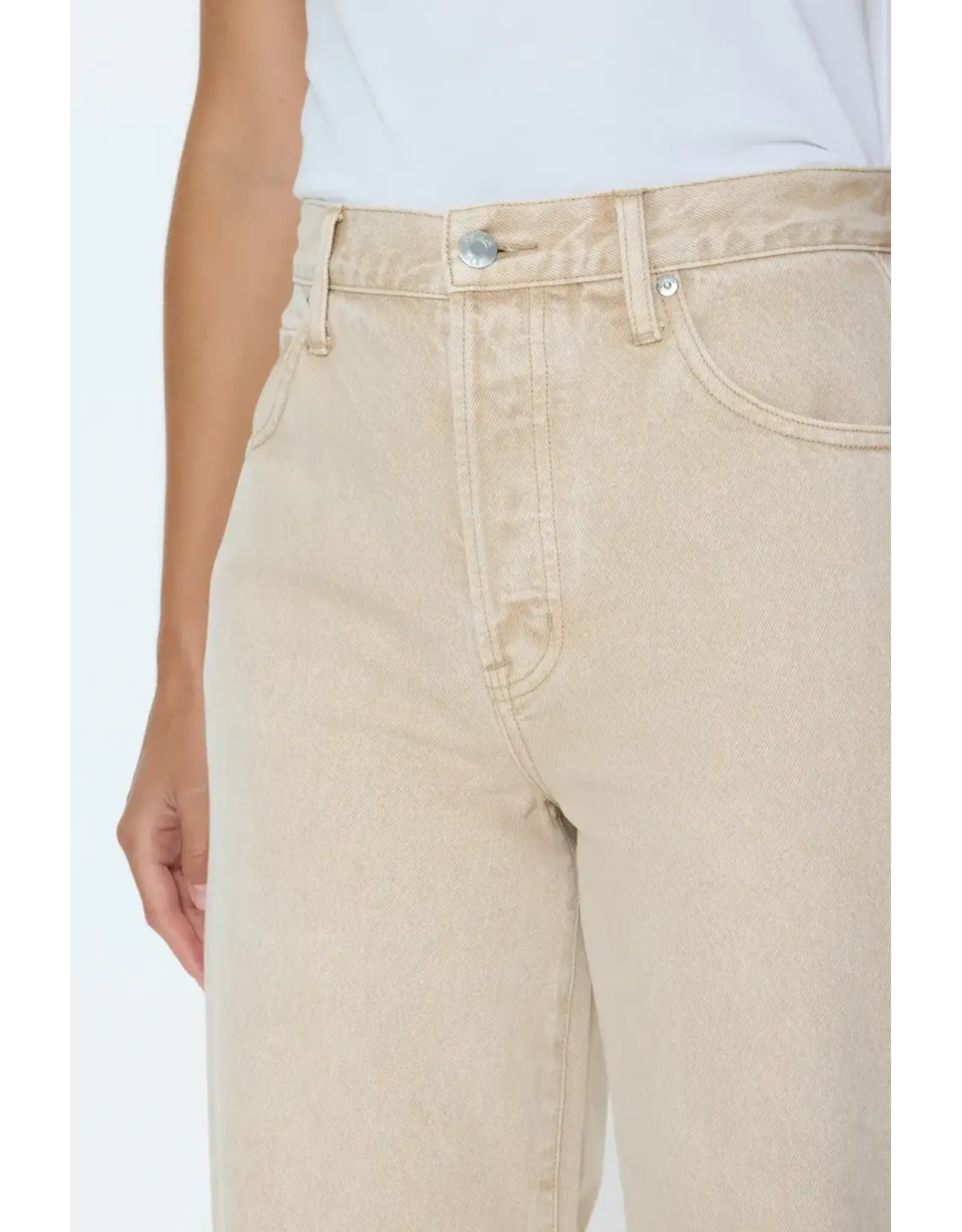 Tate High Rise Bowed Wide Leg