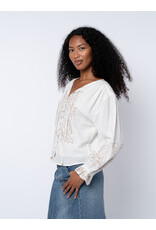 EMBROIDERED BUTTON DOWN TOP