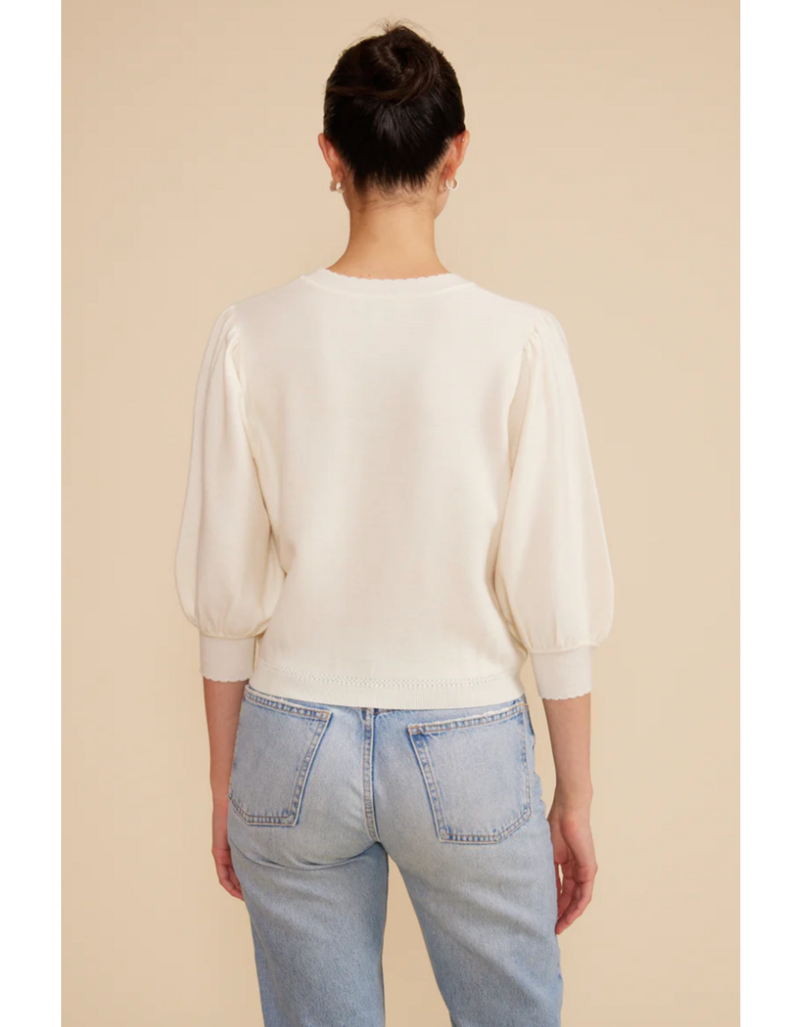 BRIE KNIT SLEEVE TOP