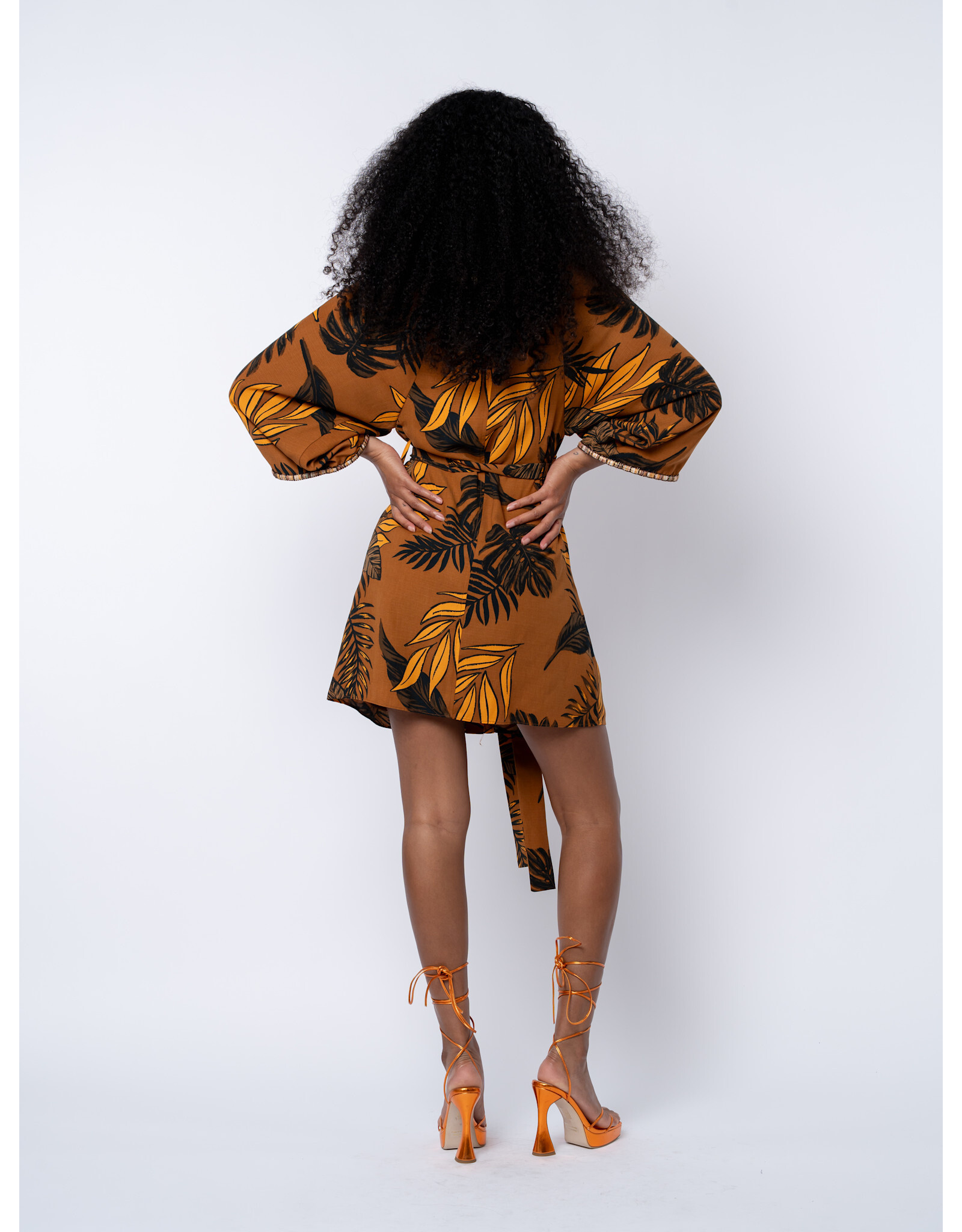 ELLE EMBROIDERED MINI DRESS