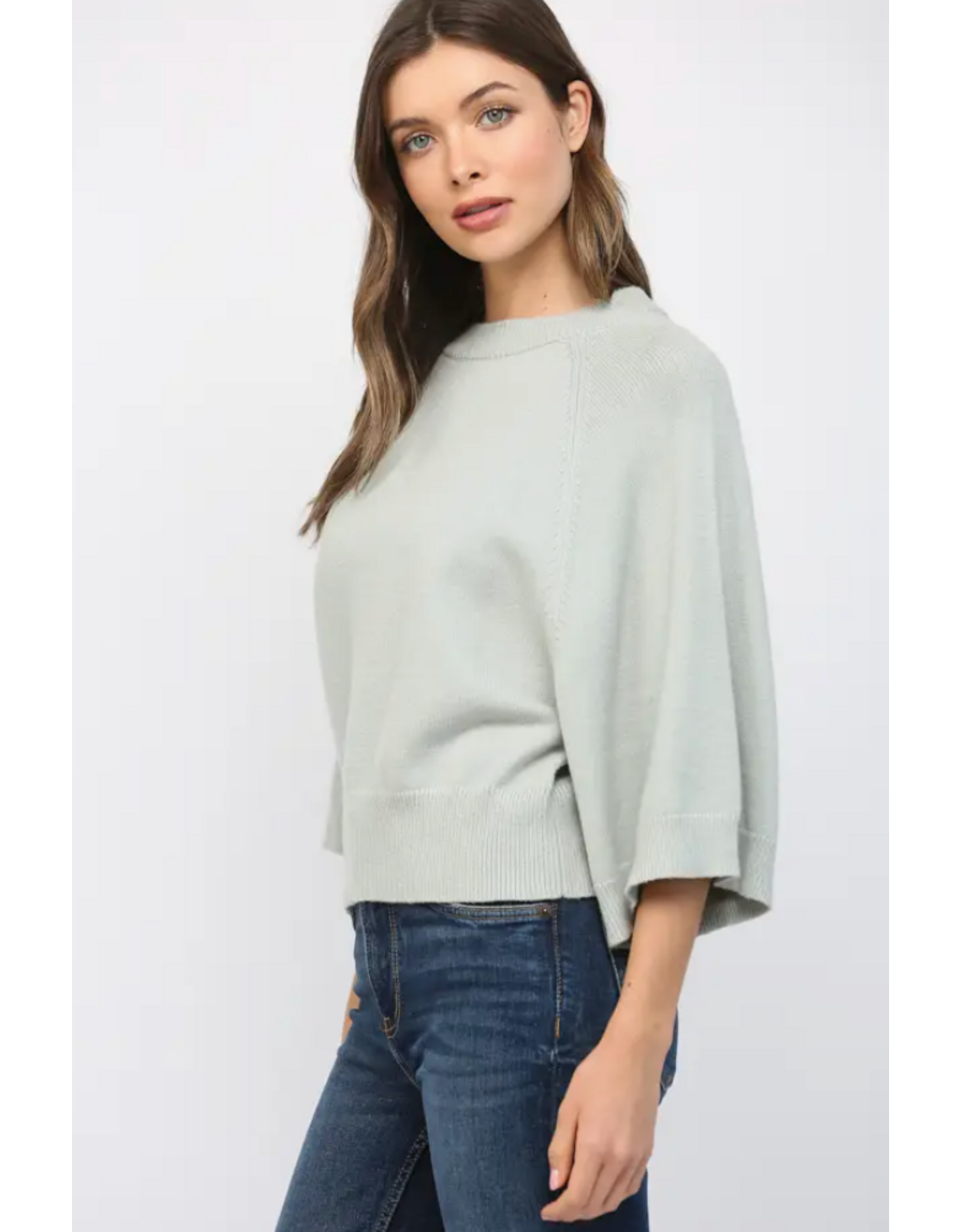 REGLAN SSLV CREW NECK SWEATER