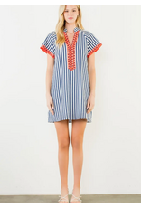 SALMA STRIPED MINI DRESS