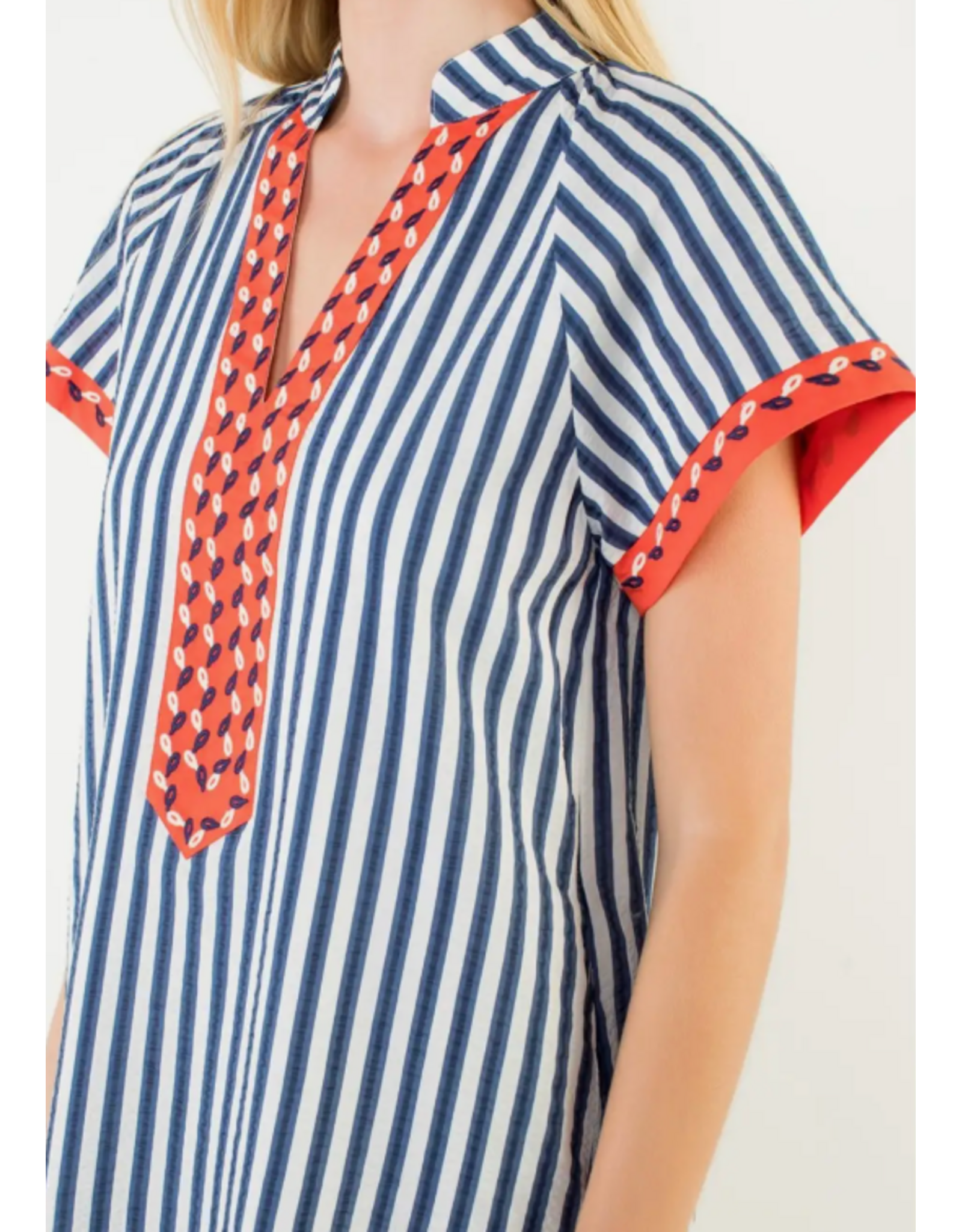 SALMA STRIPED MINI DRESS