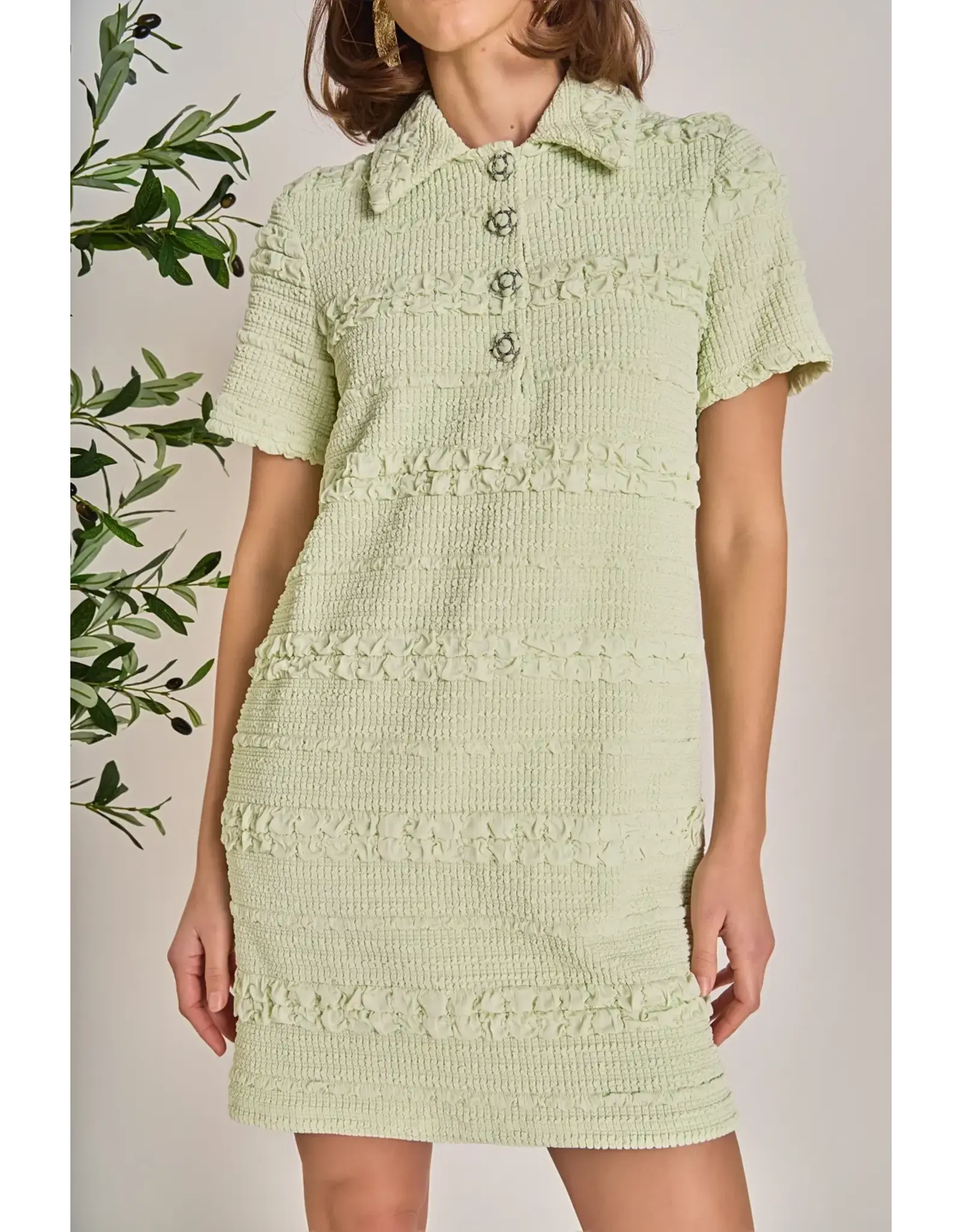 KALI TEXTURE MINI DRESS