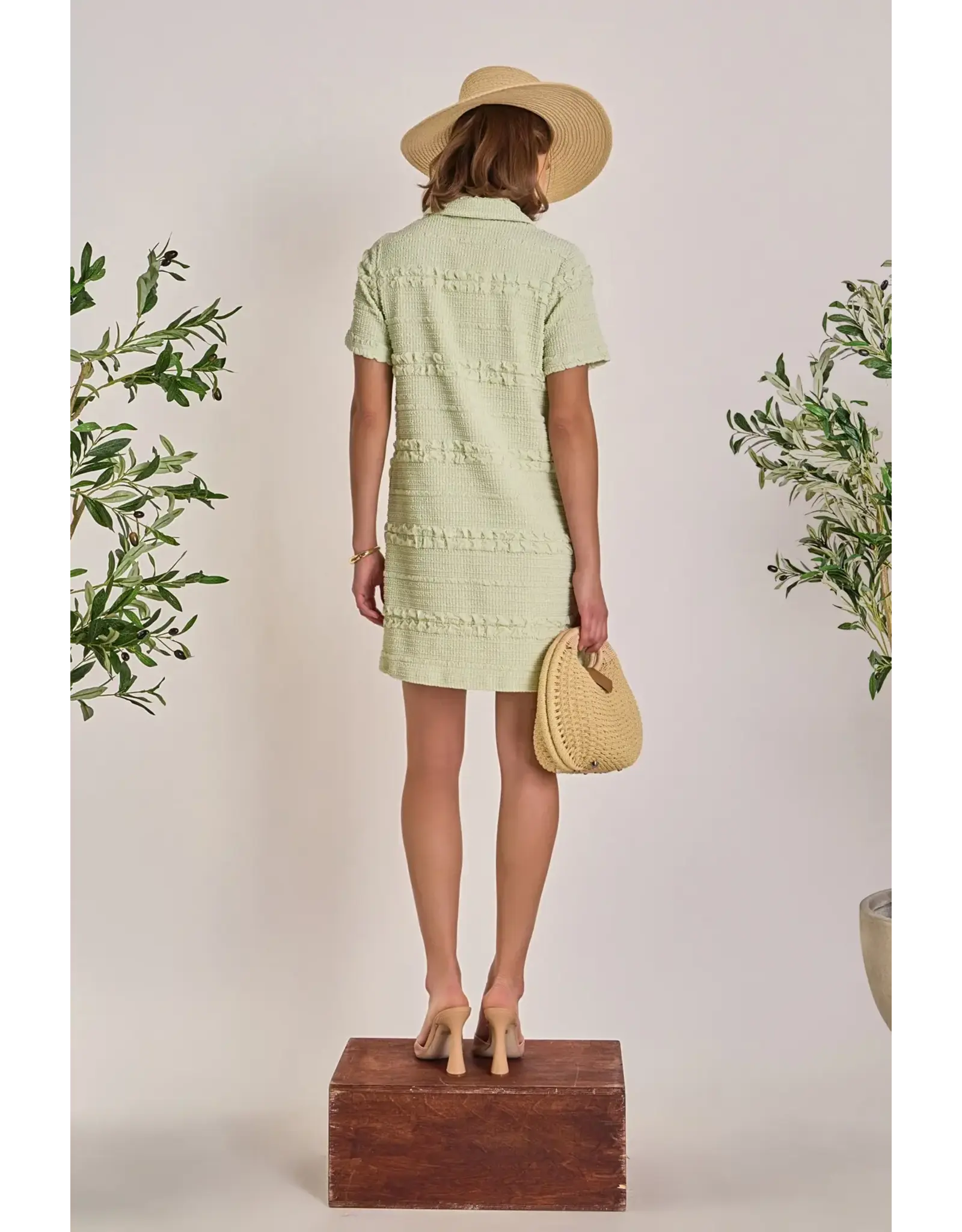 KALI TEXTURE MINI DRESS