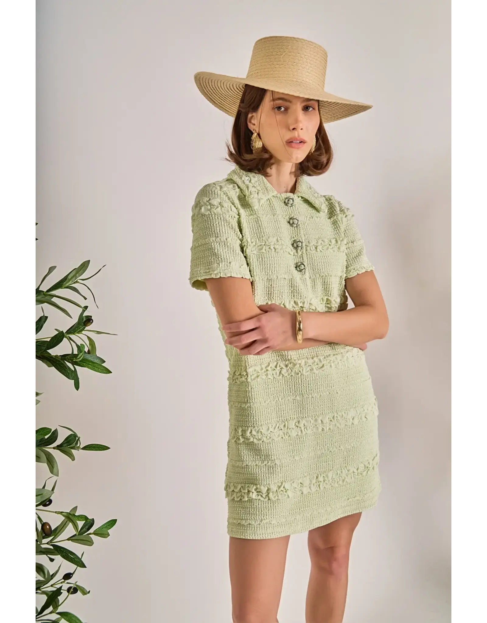 KALI TEXTURE MINI DRESS