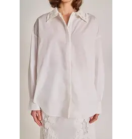 BRIA CROCHET COLLAR BUTTON UP