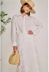 BRIA CROCHET COLLAR BUTTON UP