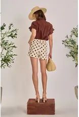 KINSLEY LINEN RUFFLE SHIRT