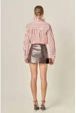 LILY STRIPE RUFFLE BLOUSE