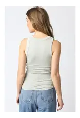 RIBBED HIGH SCOOP NECK TANK