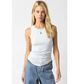 RIBBED HIGH SCOOP NECK TANK