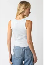 RIBBED HIGH SCOOP NECK TANK