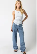 RIBBED HIGH SCOOP NECK TANK