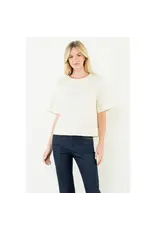 ZOE DENIM CREW NECK TOP