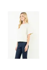ZOE DENIM CREW NECK TOP