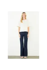 ZOE DENIM CREW NECK TOP