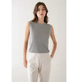 RIBBED SLVLESS KNIT TANK