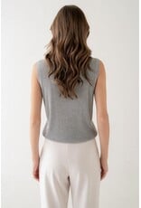 RIBBED SLVLESS KNIT TANK