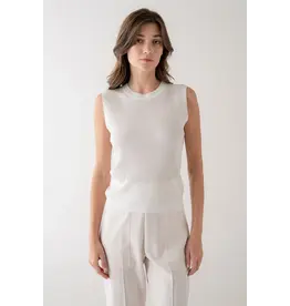 RIBBED SLVLESS KNIT TANK