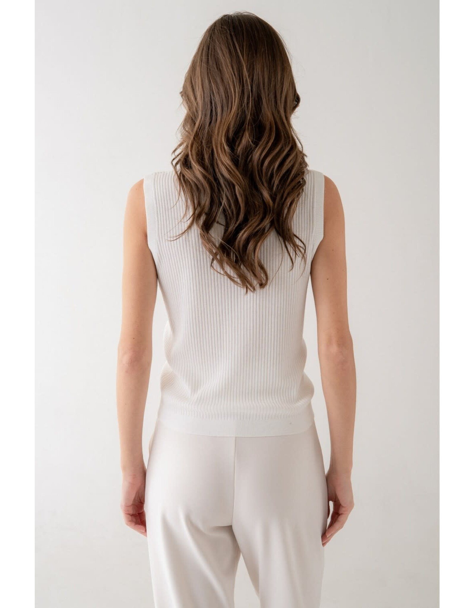 RIBBED SLVLESS KNIT TANK