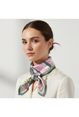 JOIA ACCESSORIES ABSTRACT GREEN LEOPARD PRINT BANDANA