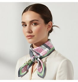 JOIA ACCESSORIES ABSTRACT GREEN LEOPARD PRINT BANDANA