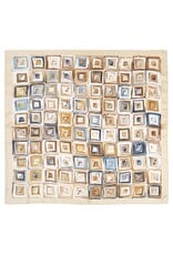 JOIA ACCESSORIES GEOMETRIC ABSTRACT SQUARE PATTERN SILKY BANDANA SQ