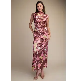 CAP SLEEVE MOCK NECK DRESS