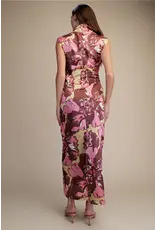 CAP SLEEVE MOCK NECK DRESS